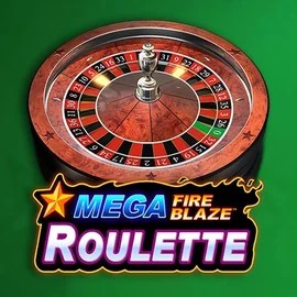 Mega Fire Blaze Roulette online game logo by Playtech on levelsupcasino.eu