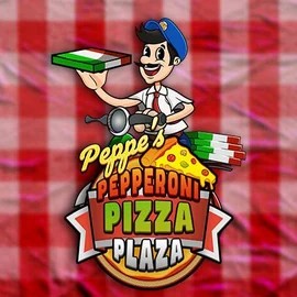 Peppe’s Pepperoni Pizza Plaza logo by Pragmatic Play at Level up Casino